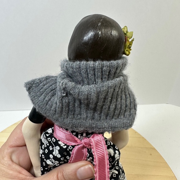 Du Buh Du Designs Art Doll Signed Christine Alvarado Handmade Artisan Set of 2 - Picture 9 of 13